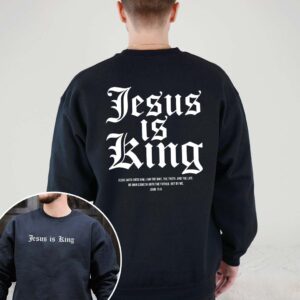 jesus is king sweatshirt white