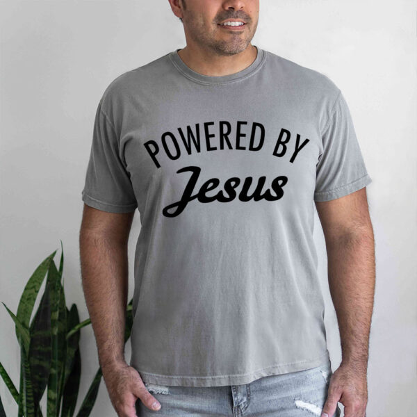 powered by jesus t shirt