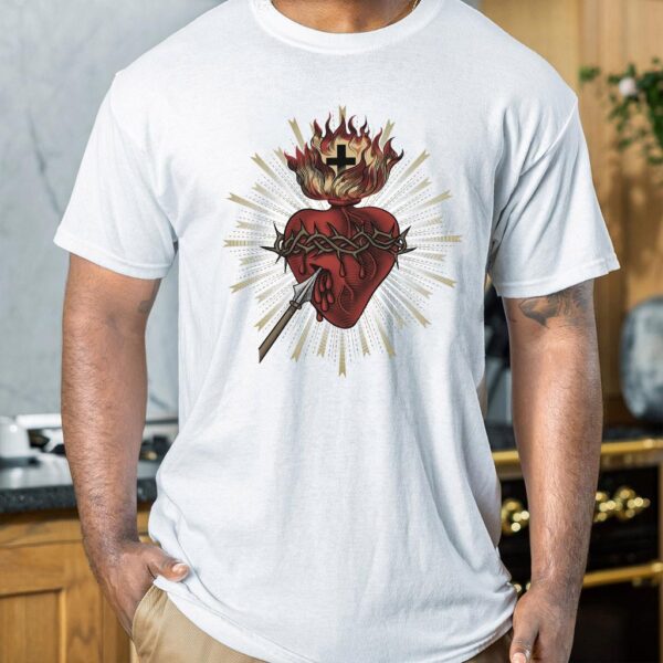 sacred heart of jesus t shirt