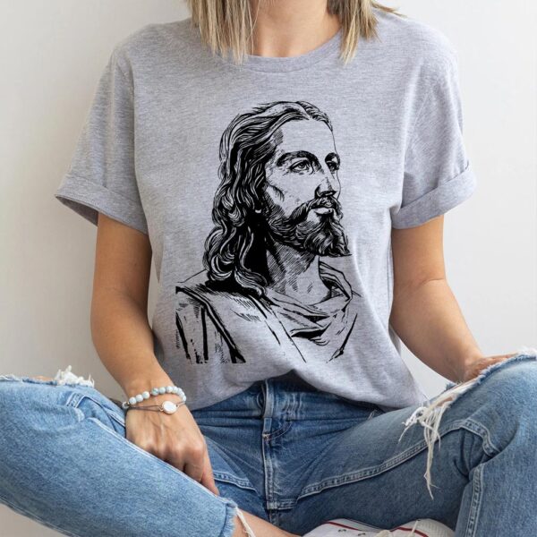 jesus face t shirt