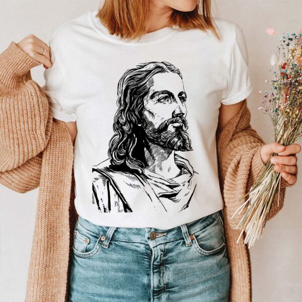 jesus face t shirt