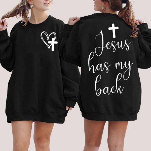 jesus has my back hoodie