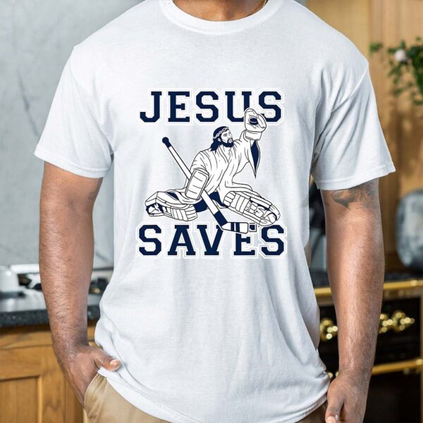 jesus saves hockey shirt
