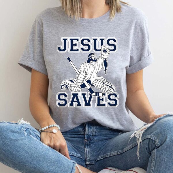 jesus saves t shirt hockey