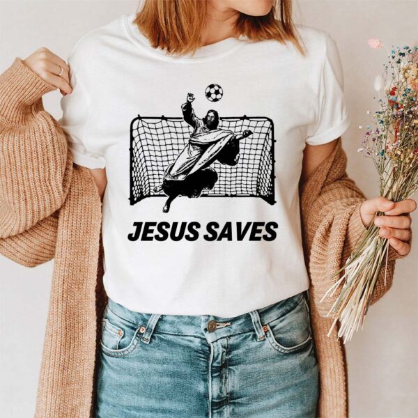jesus saves soccer goalie shirt