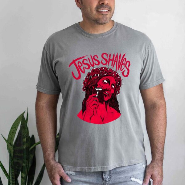 jesus shaves t shirt