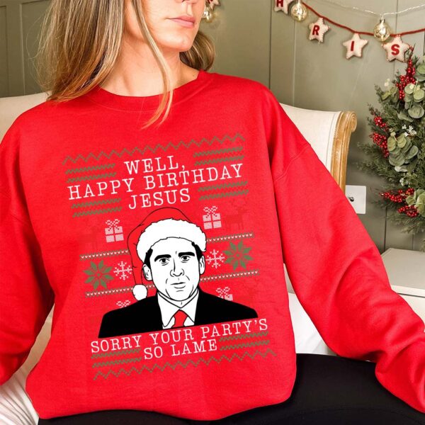 happy birthday jesus sorry your party's so lame sweater