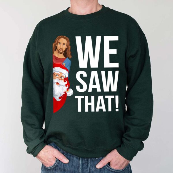 jesus and santa claus sweater