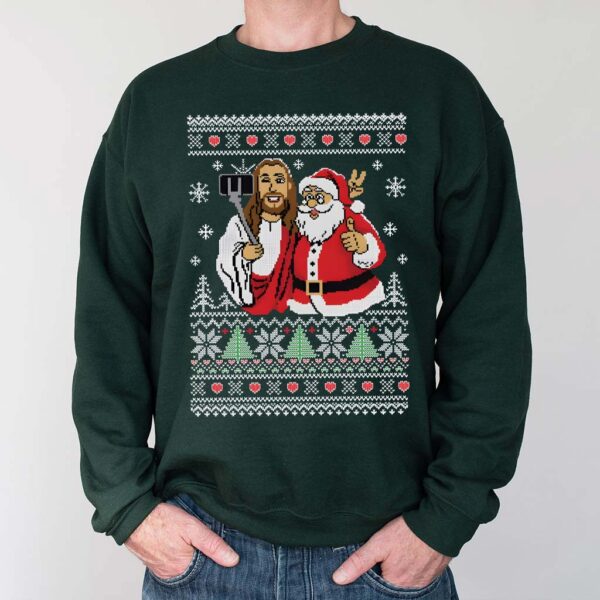 jesus santa sweater
