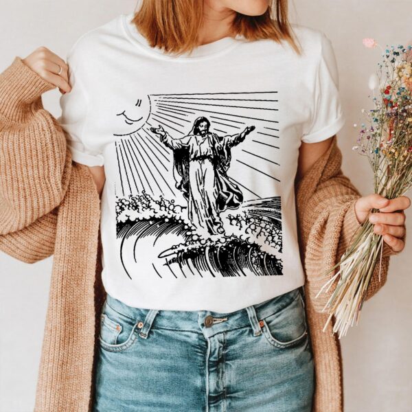 surfing jesus shirt