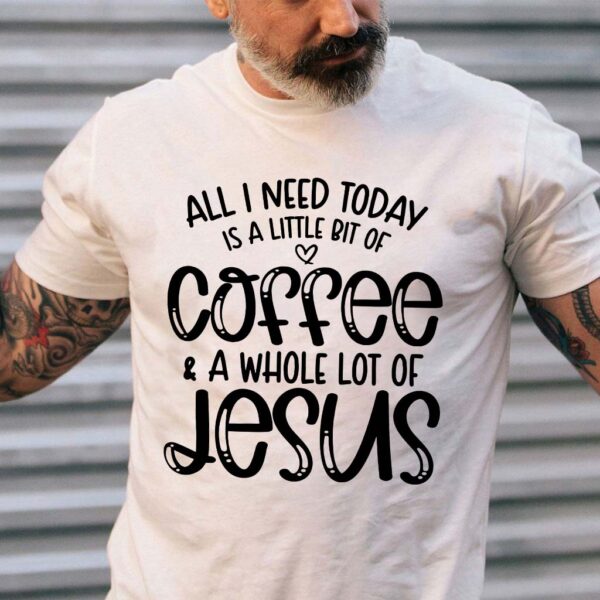 jesus and coffee t shirt