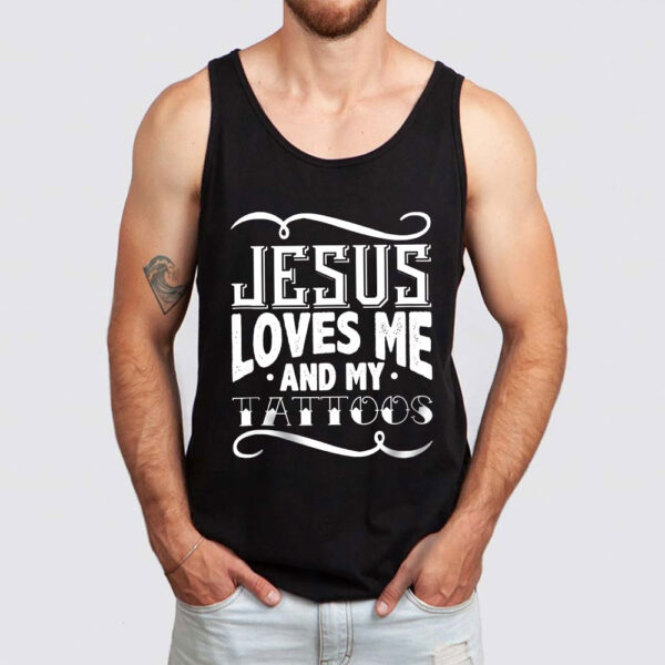 christian and tattooed tank top