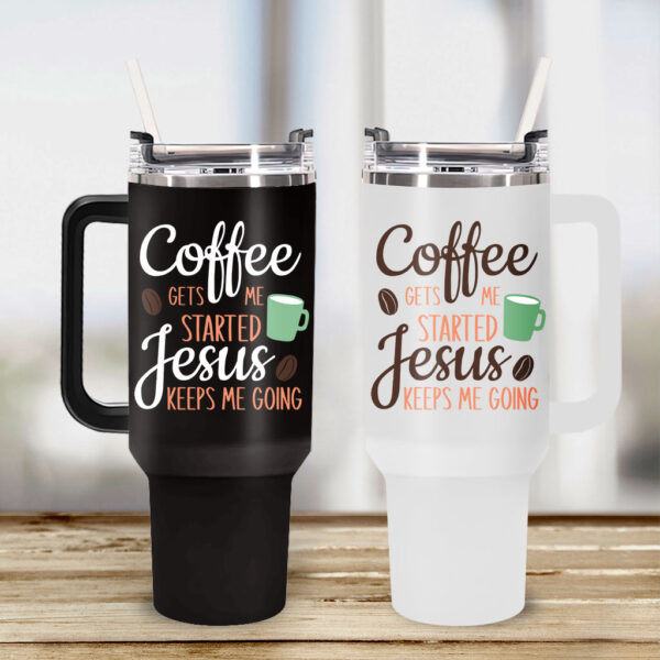 coffee and jesus travel mug