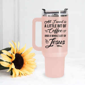 coffee and jesus travel mug