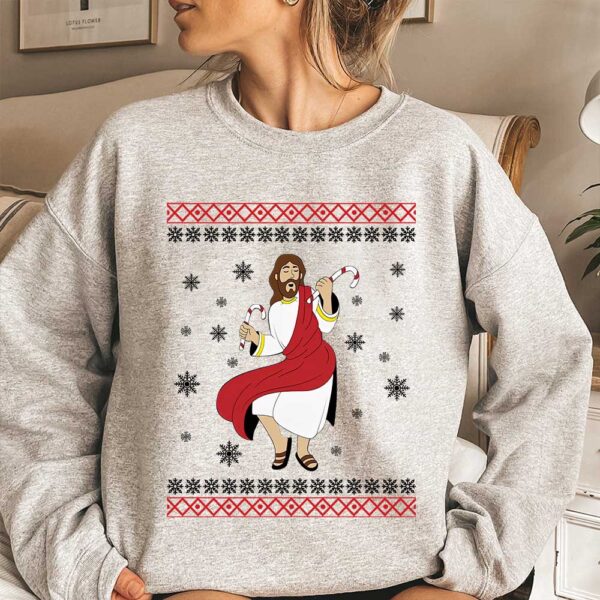 dancing jesus sweater