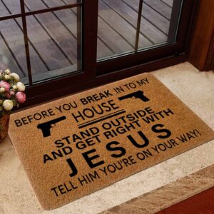 get right with jesus doormat