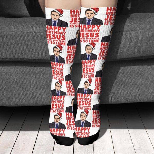 happy birthday jesus socks