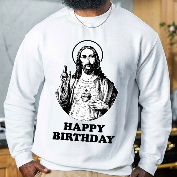 happy birthday jesus sweater from love hard