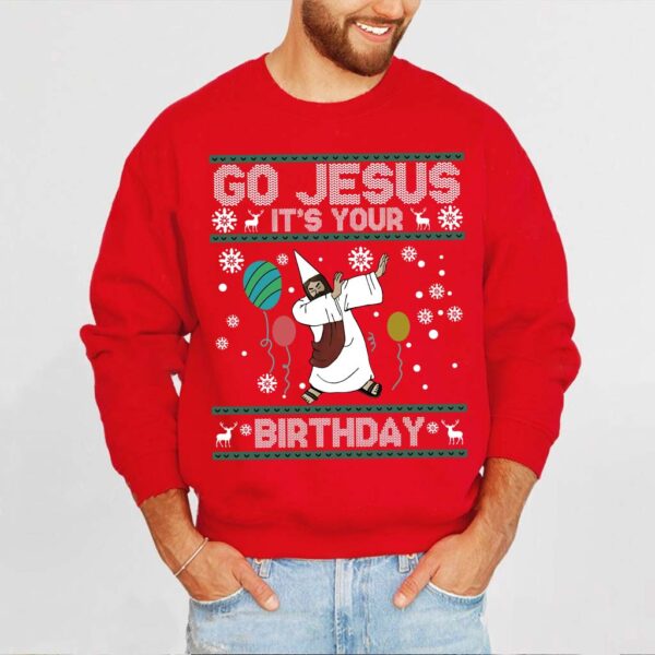 well happy birthday jesus sweater
