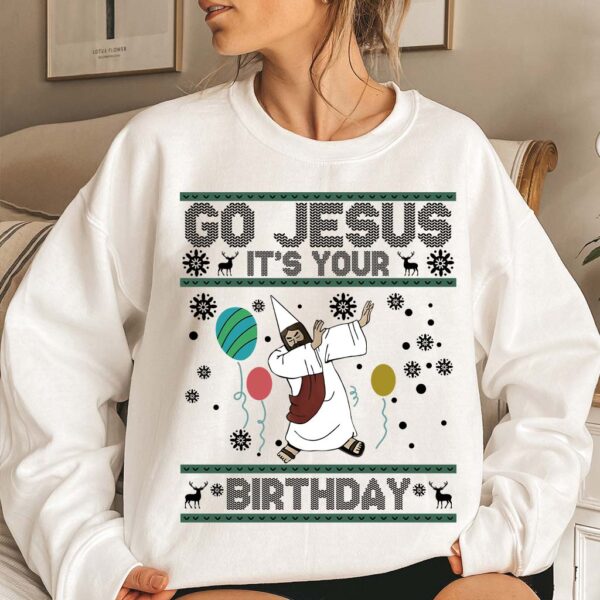 birthday jesus sweater