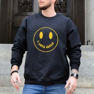 i love jesus smiley face sweatshirt