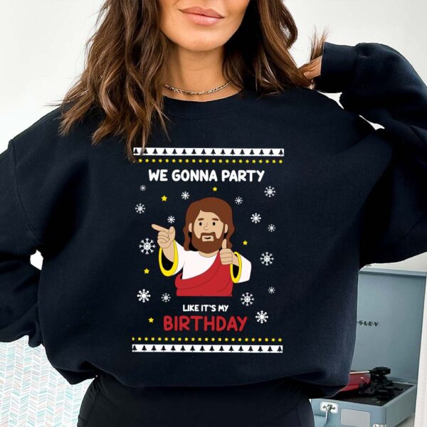 i wanna party with jesus sweater