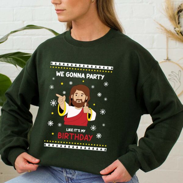 i wanna party with jesus sweater