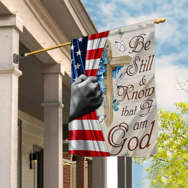 jesus holding american flag