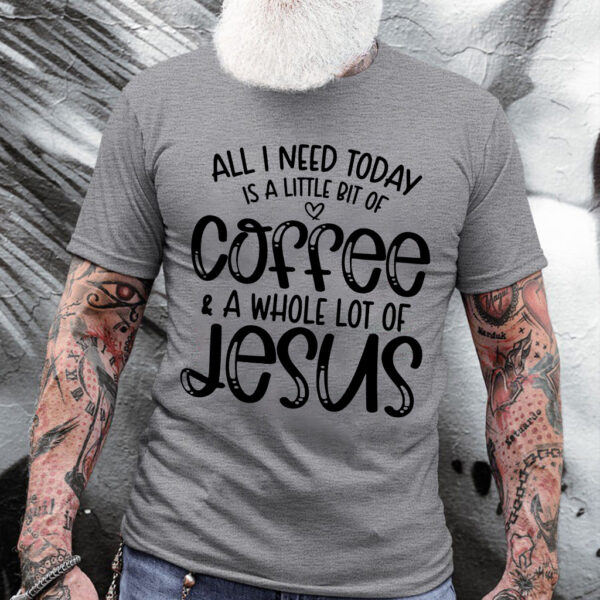 jesus and coffee t shirt