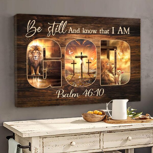 jesus and the lion canvas
