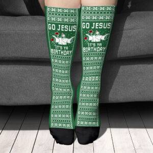 jesus christmas socks
