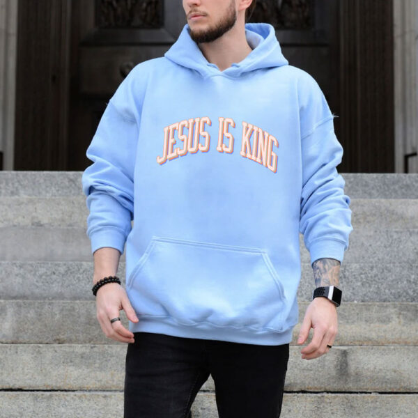 jesus is king blue hoodie