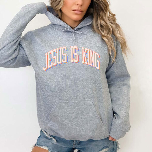 blue jesus is king hoodie