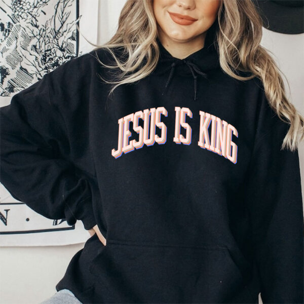 blue jesus is king hoodie