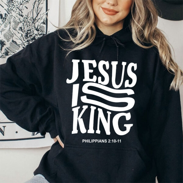 jesus is king blue sweatshirt