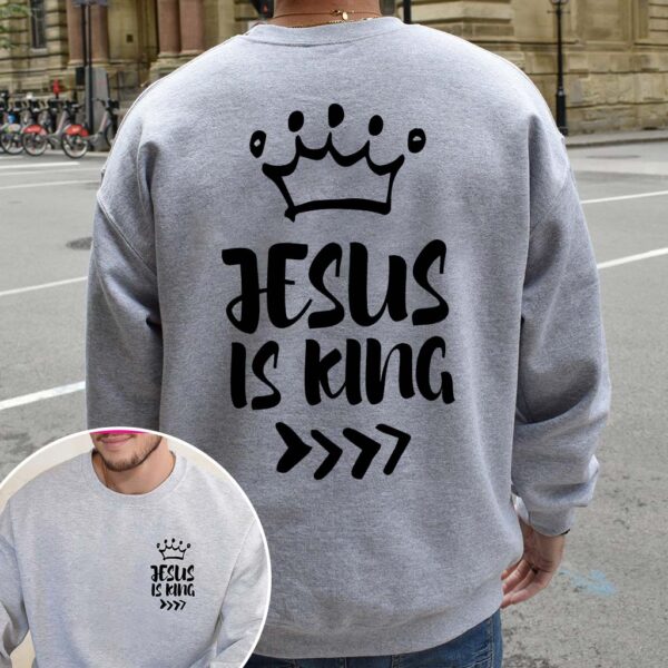 jesus is king sweatshirt white