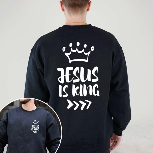 jesus is king sweatshirt white