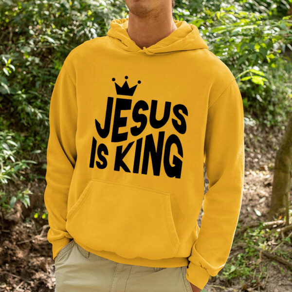 jesus is king yellow hoodie