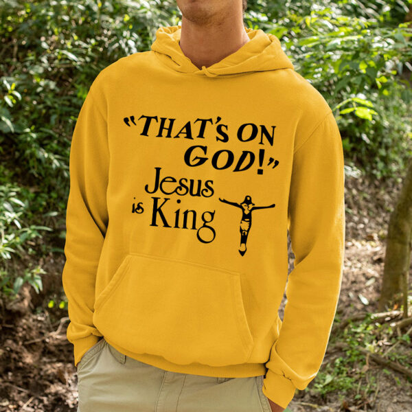 jesus is king hoodie yellow