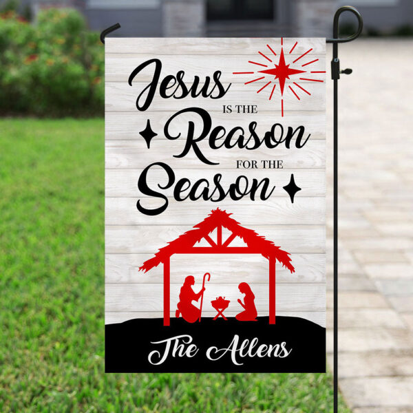 jesus is the reason for the season house flag