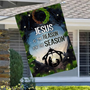 jesus is the reason for the season flag
