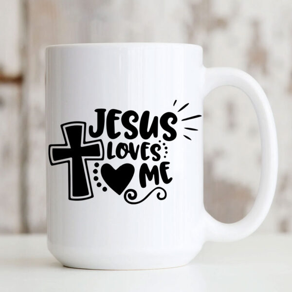 jesus loves me mug