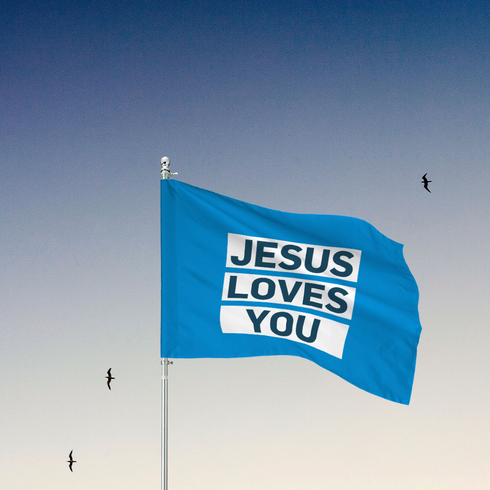 jesus loves you flag