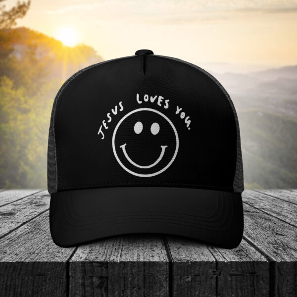jesus loves you trucker hat