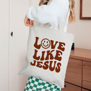 jesus loves you tote bag