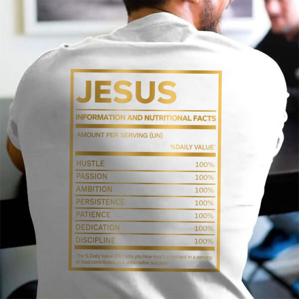 jesus nutrition facts t shirt