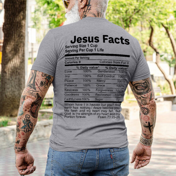 jesus nutrition facts t shirt
