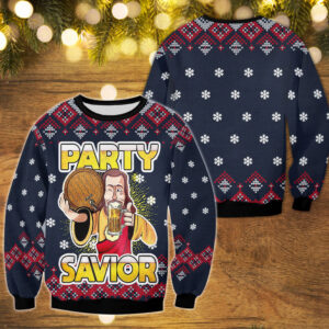 jesus party savior sweater