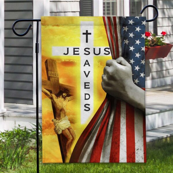 jesus saves flag
