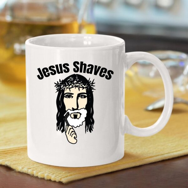 jesus shaves mug